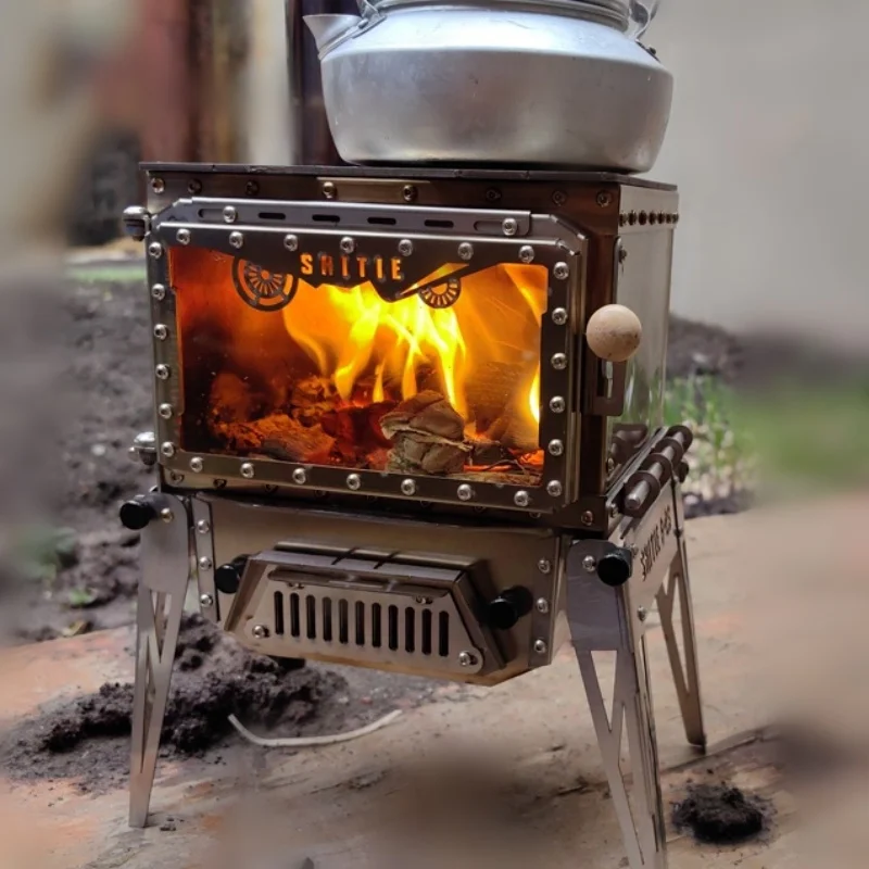 Mini Wood Diy Backpacking Wood Stove Smilodon-Outdoor Mini Wood
