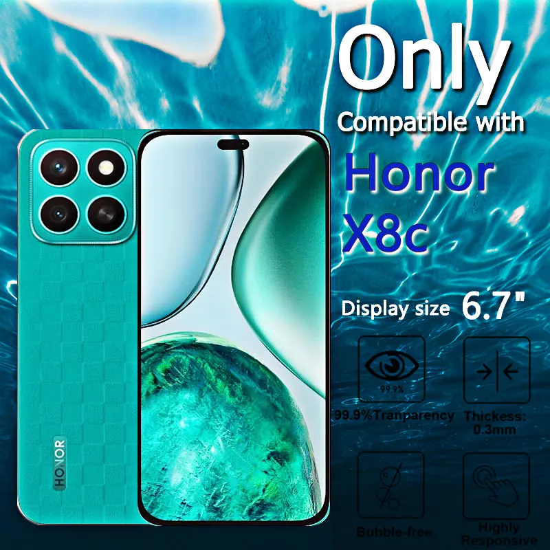 High-Quality Tempered Glass Screen Protector, 9H Hardness, Anti-Scratch, Case-Friendly, Fingerprint-Resistant