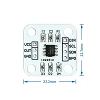 AS5600 magnetic encoder magnetic induction angle measurement sensor module 12bit high precision 2