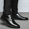 Leather Shoes for Men Luxury Formal Dress Male Plus Size Party Wedding Office Work Slip Business Casual Oxfords Loafers Fomer 6