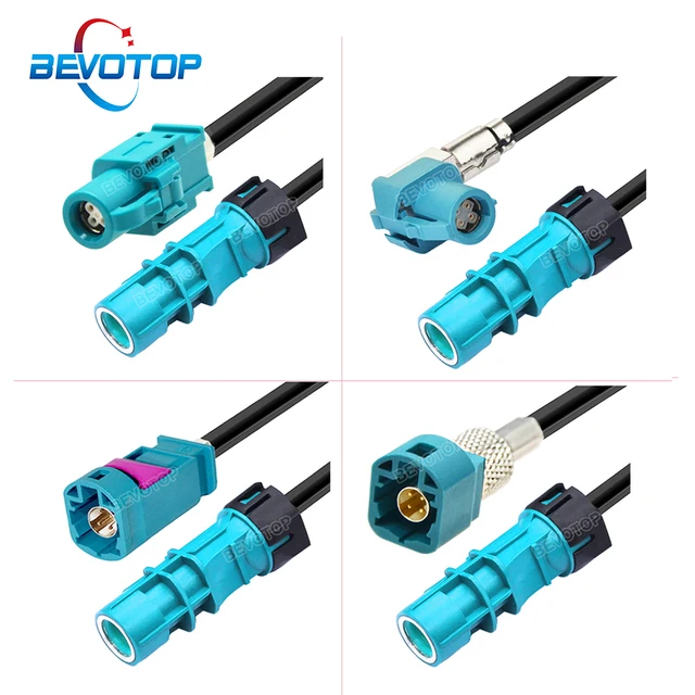 BEVOTOP Waterproof HSD Z Female to Non-Waterproof HSD Z Male / Female 4Pin Connector Car Video Line 4-Core 535 Auto Wire Harness