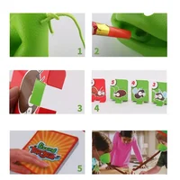 Frog Lizard Mask Wagging Tongue Lick Cards Board Games for Children Family Party Toys Antistress Funny Desktop Puzzle Game Toys 2