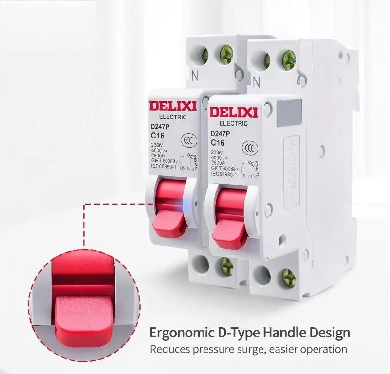DELIXI Air Circuit Breaker DZ47P, 1P+N DPN Single Chip Air Switch 16A 20A 25A 32A 40A for Household Use - Image 5