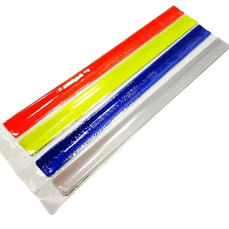 Reflective Wristband Slap Band Bracelets Armband Reflective Tape Bands Led Running Armband for Man Woman Kids Night Running Cycling Sports Safety