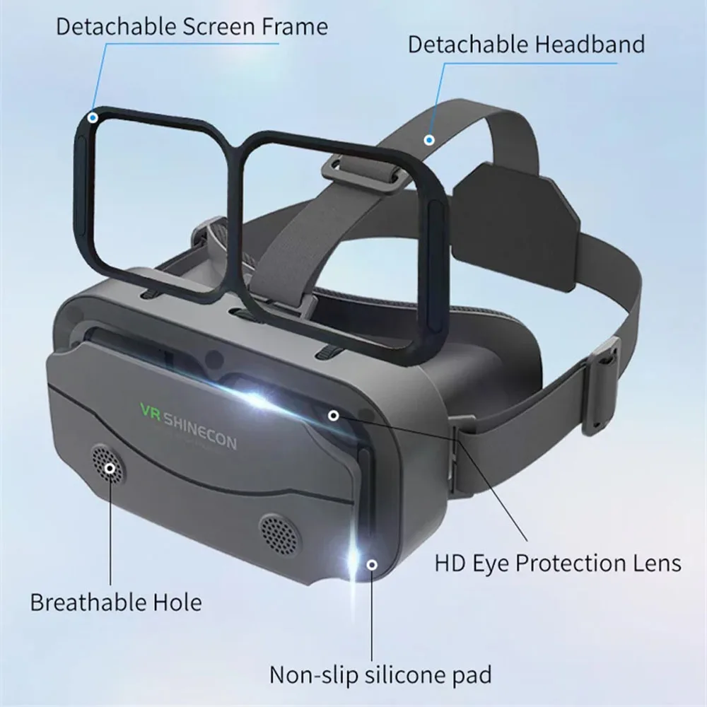 G13 VR Glasses VR Smart Glasses Headset Smart Helmet Video Game Binoculars For 5-7 Inches Smartphone Helmet