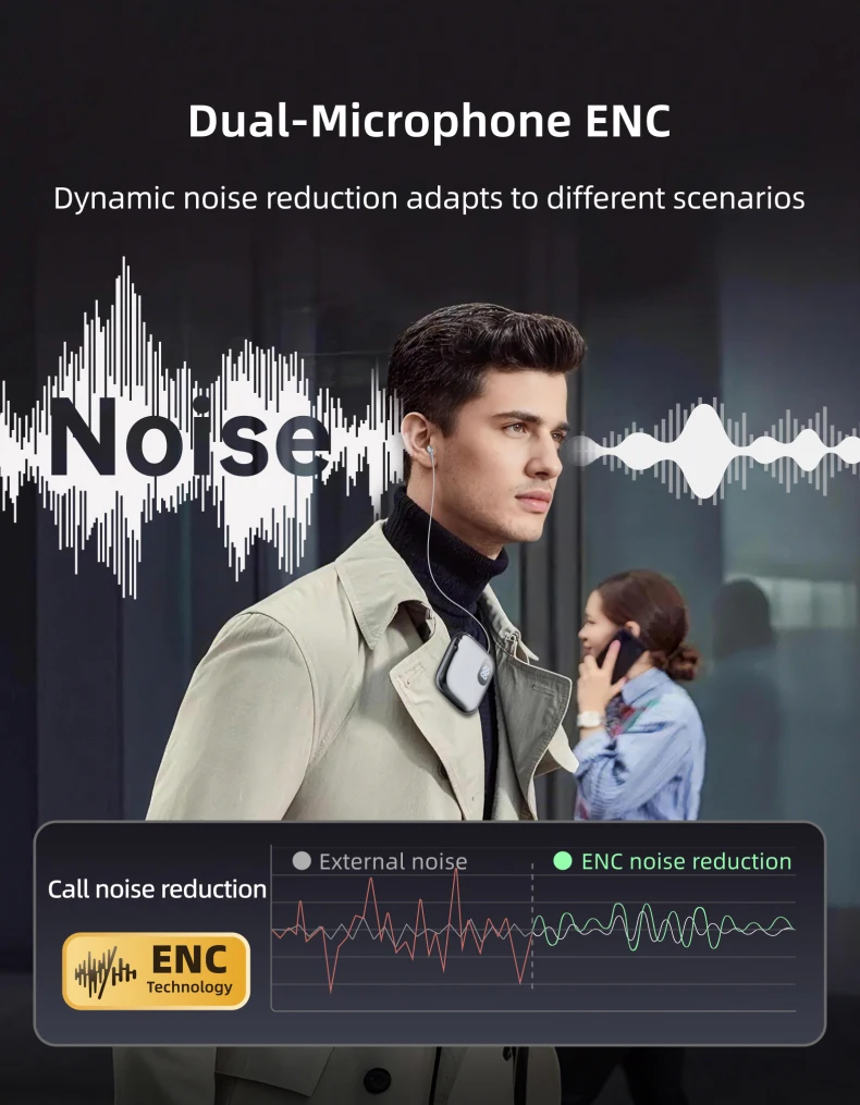 Bluetooth Headphones With Noise Canceling And 90h Battery Life_voghion.com