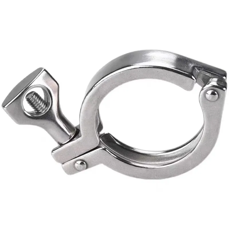 1 PCS Sanitary Fitting Tri Clamp Stainless Steel 304 Pipe clamp Hygienic Grade 19 25 32 38 C Clamp 1pc 1 2 to 3 sanitary stainless steel 304 ferrule tri clamp end cap
