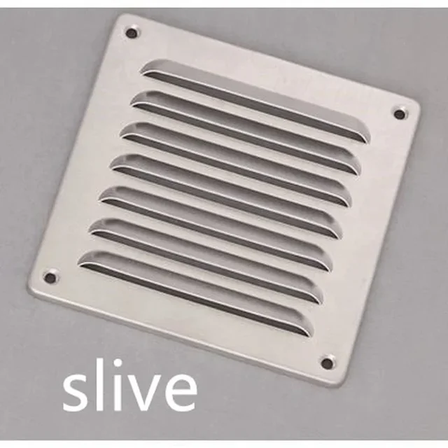 สแตนเลสช่องแอร์พัดลมระบายอากาศ Grille Undereave ภายใต้ Eave Louvers ทองแดงระบายอากาศ Rain Proof การกระจายความร้อนกรอง 1