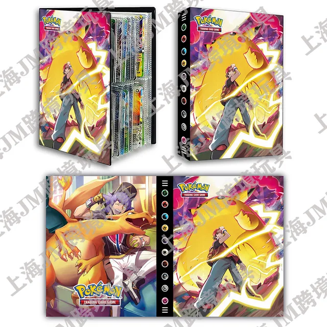 NEW 240Pcs Cards Map Collections Binder VMAX Pokemon Album Book Pokémon Holder Game Card Loaded List Folder Children Birthday 5