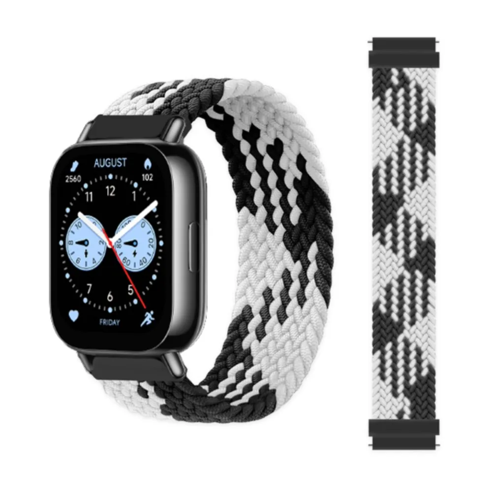 Braided Solo Loop Bracelet Strap for Smartwatch - Compatible with Various Models