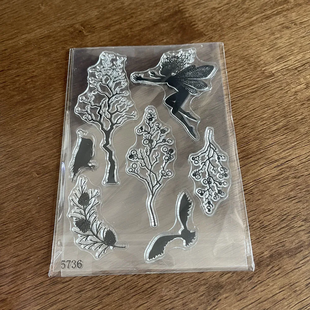 

New Arrivals Rubber Transparent Stamps Fairy Clear Stamps Seal for DIY Scrapbooking Card Trees Making Photo Handemade Crafts
