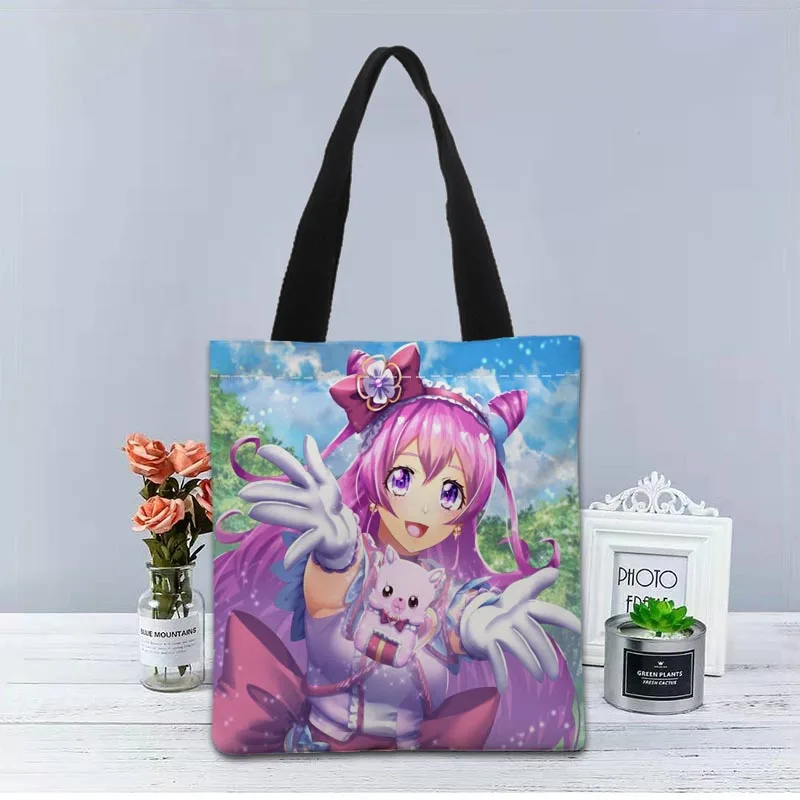 New Delicious Party Precure Handbag Fashion Printing Soft Open Pocket Casual Tote Double Shoulder Strap For Women Student 2.16 