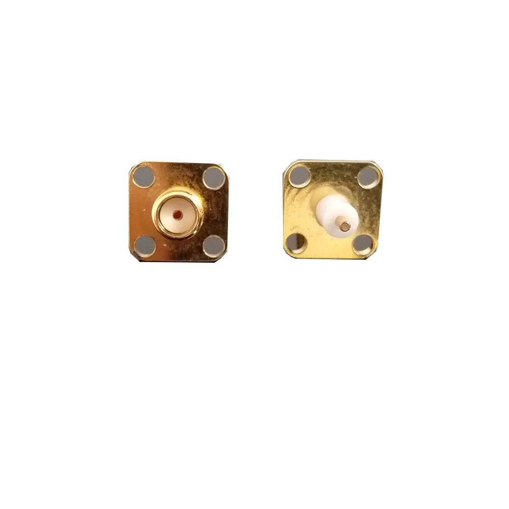 

RF Connector SMA-KFD Female Square Plates with gold 12.7 * 12.7 10pcs/lot