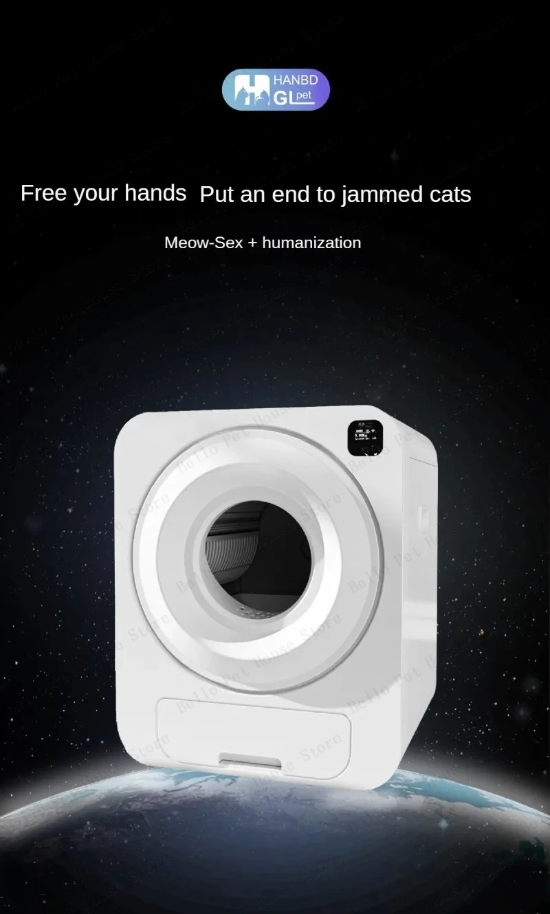 Automatic Smart Self-cleaning Cat Litter Box With App Control_voghion.com