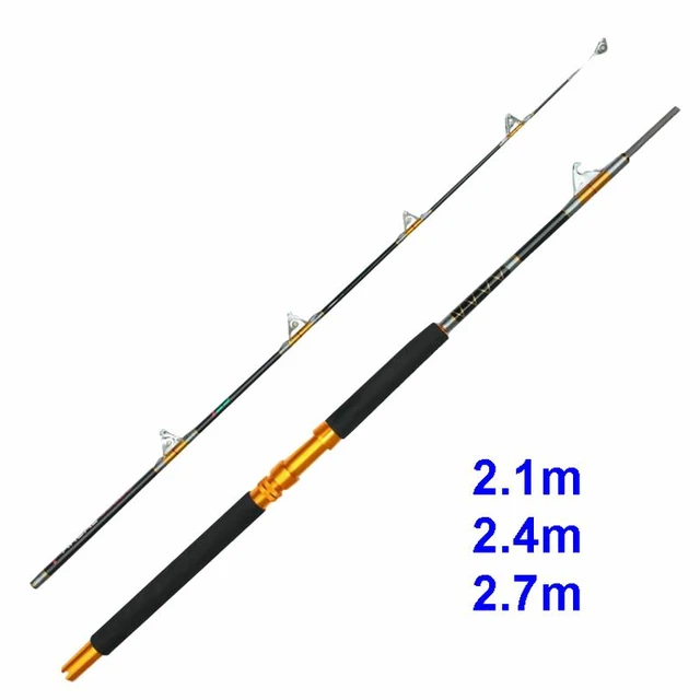 ZZ286 Deep Sea Boat Electric Reel Trolling Fishing Rod 1.65m 1.85m 2.1m  2.4m 2.7m Tip 4.6mm 5.6mm Metal Reel Seat Load 25Kgs - AliExpress