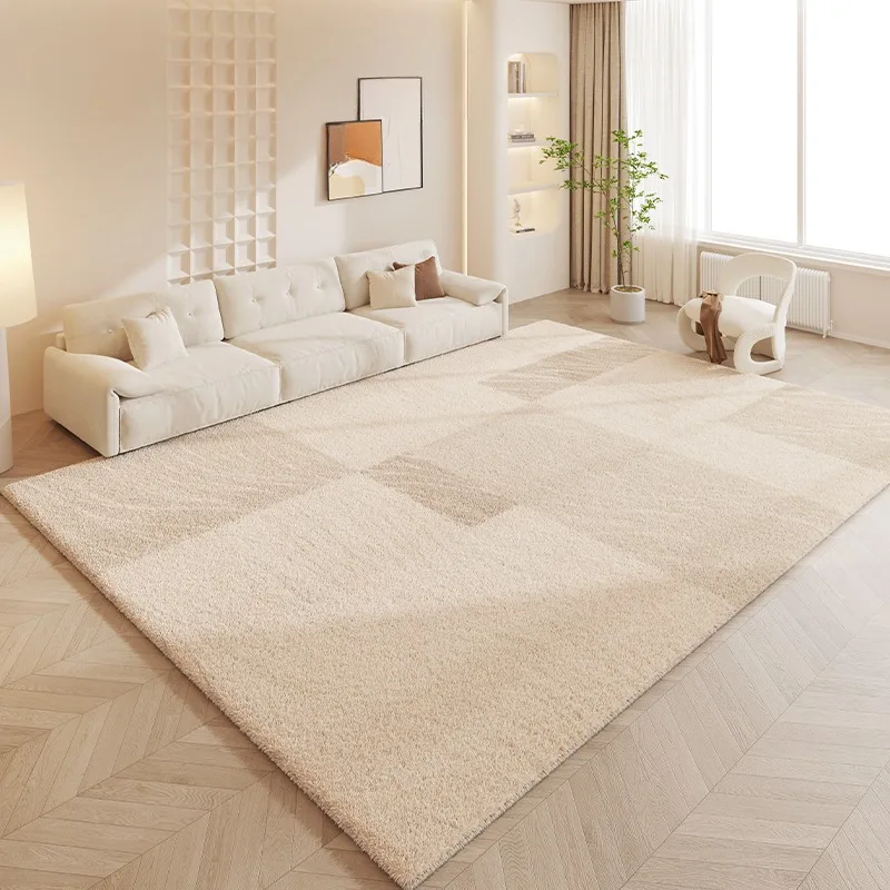 Cream Style Living Room Sofa Large Area Carpets Beige Bedroom Bedside Carpet Soft Comfortable Cloakroom Balcony Rugs IG Alfombra 3