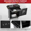 Tool Chest Cabinet Rolling- Heavy Duty Material & Lockable Top-Box & Storage Cabinet for Garage and Workshop - 5-Draw 4