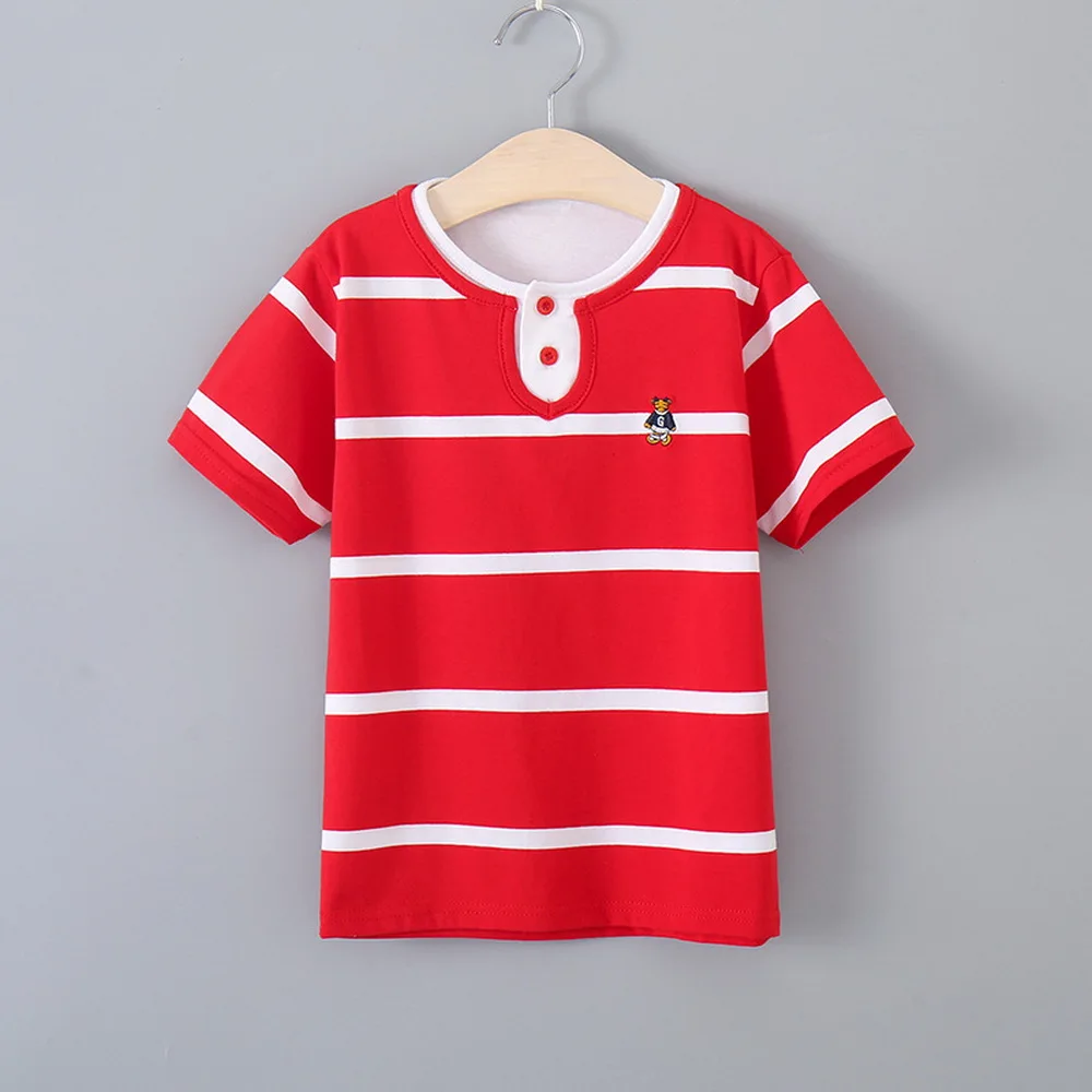 

Детская футболка с коротким рукавом, в полоску