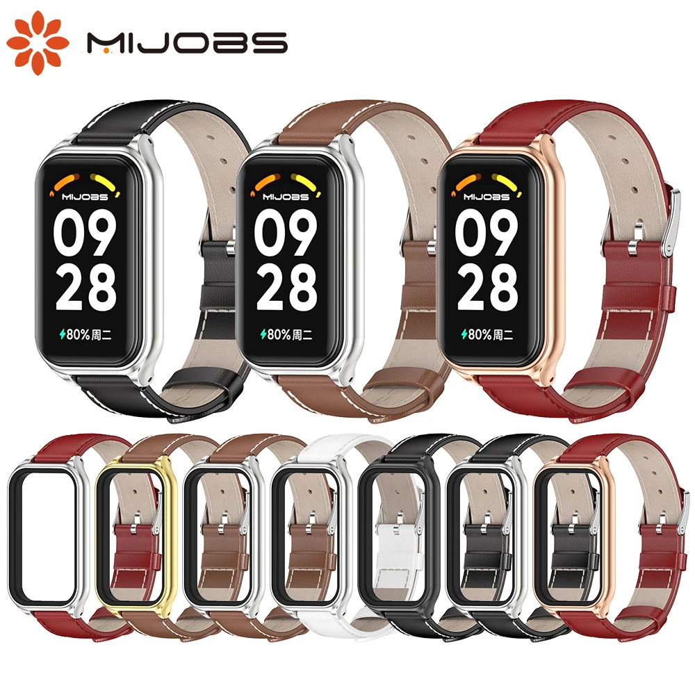 Premium Leather Strap for Smart Fitness Bracelet - Elegant Wristband Accessory