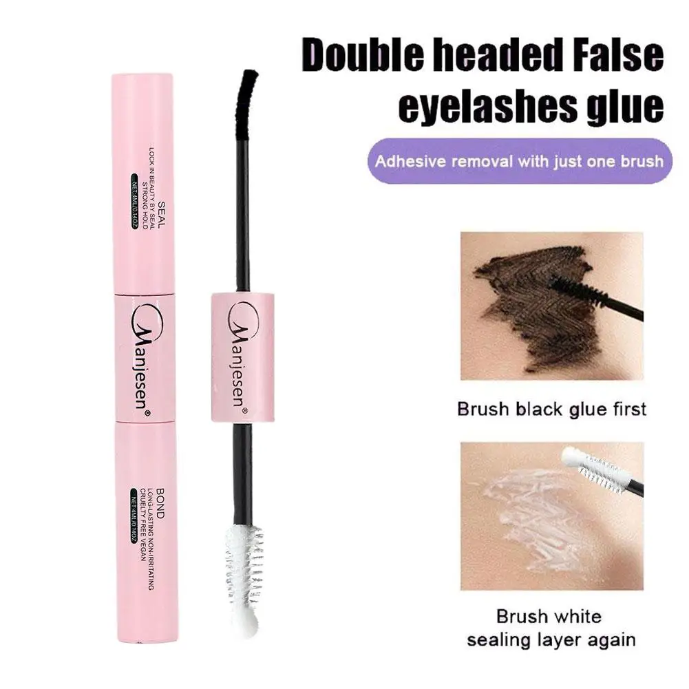 

Bond And Seal Double Head False Eyelash Black Glue Non-smudged & Strong Hold Eyelash Glue Sealer For False Lash Practice W0D8