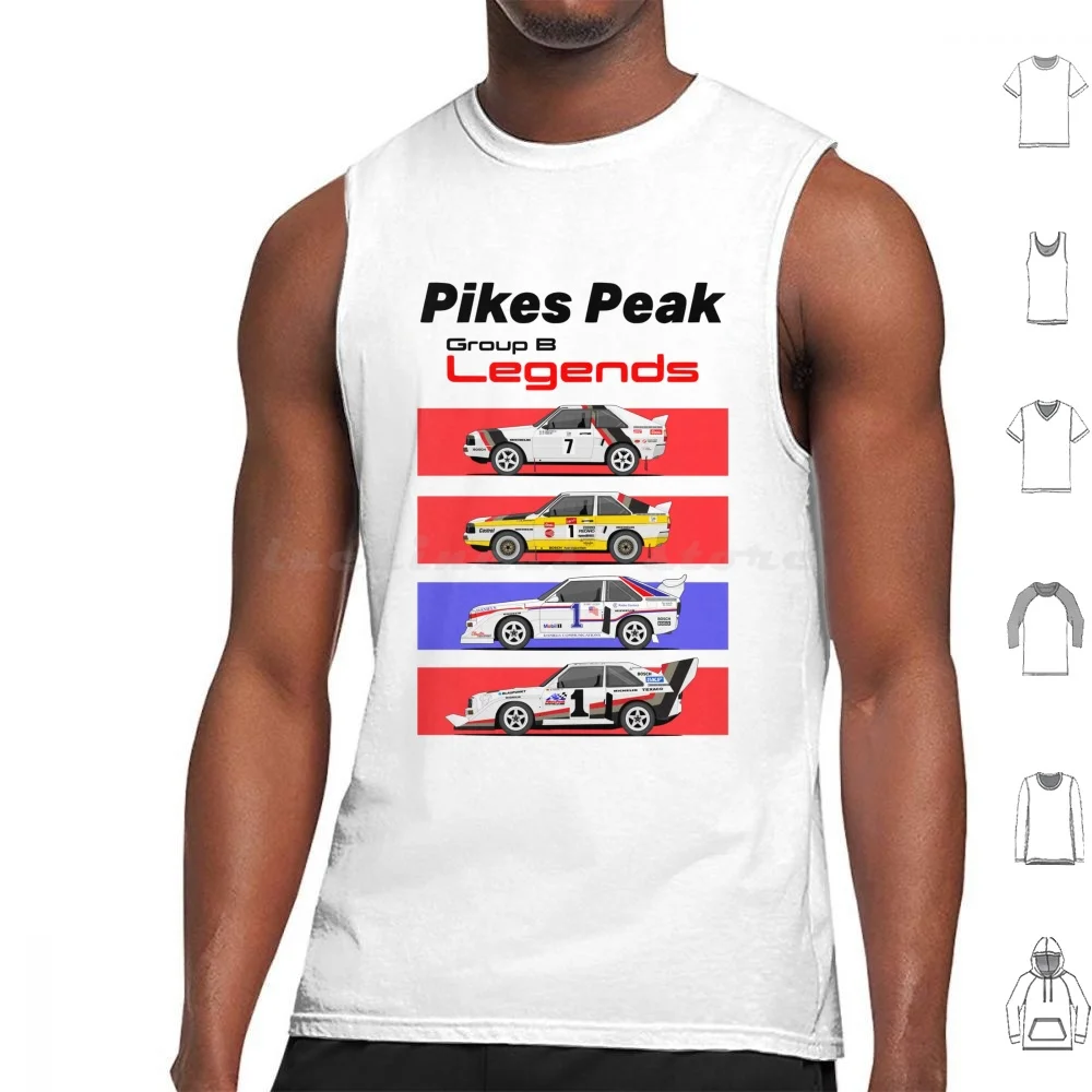 Pikes Group B Legends Canotte Gilet Senza Maniche Pikes Group Rally Racing Clouds Dirt Gran Turismo Rallycross Wrc Sport Legend