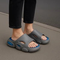 EVA Men's Summer Sandals Fashion Soft Cloud House Platform Slides Unisex Outdoor Non-slip Beach Shoes Men Bathroom Slippers - Image 3