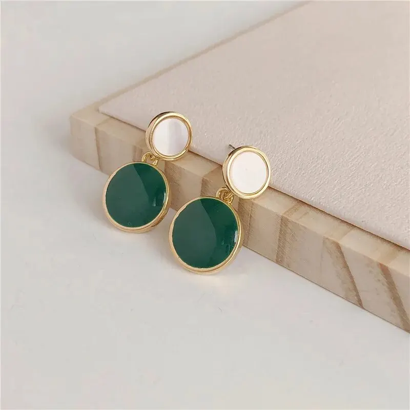 Drop Earrings Drip Glazed Feminine Style