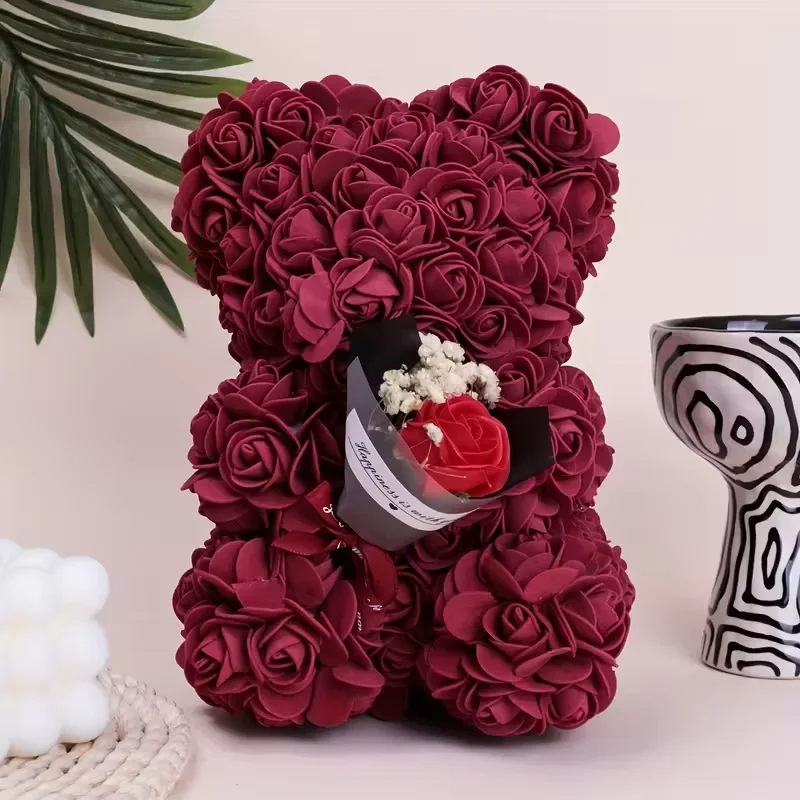 Elegant Rose Bear Hug Flower for Weddings and Valentine's Day Gift