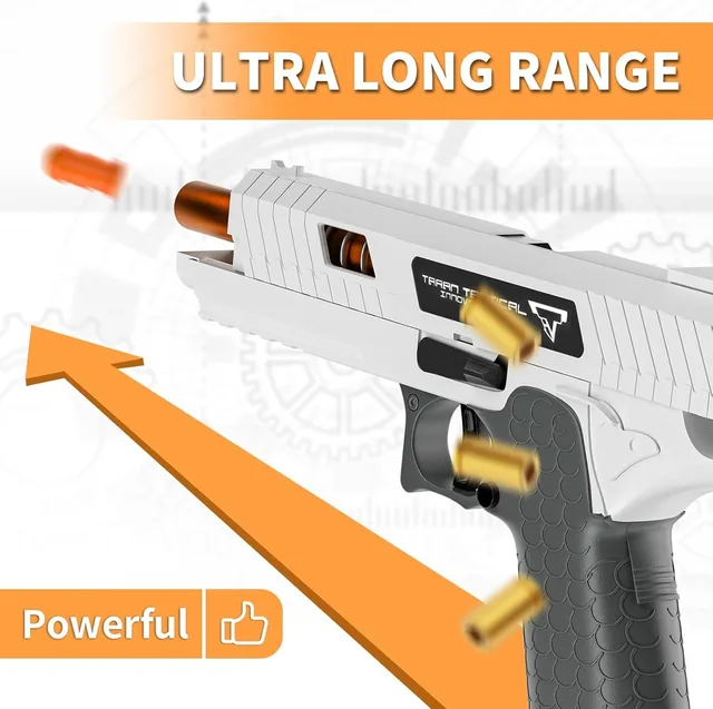 2011 Pistol Automatic Continuous Firing Decompression Gun  Shell Ejection Empty Hanging Desert Eagle Toy Gun Boys Gift 3