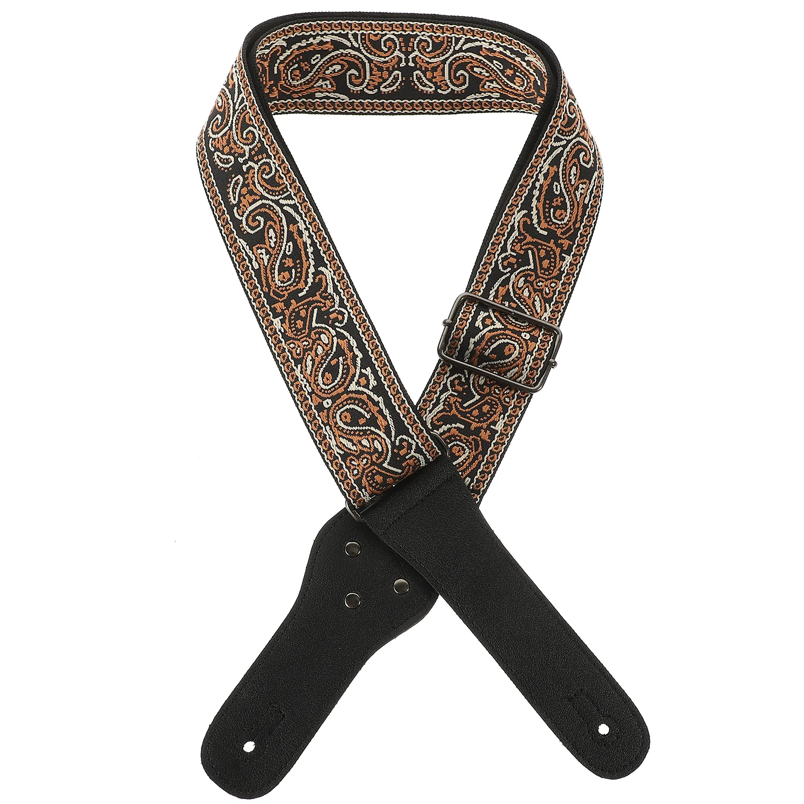 

1 Set Guitar Strap Bass Guitar Shoulder Strap with Headstock Adapter Locks and Picks Set