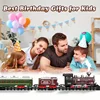 Train Set - Train Toys For Boys With Smokes, Lights And Sound, Toy Train With Steam Locomotive,Christmas Gifts for Kids 3-12 1