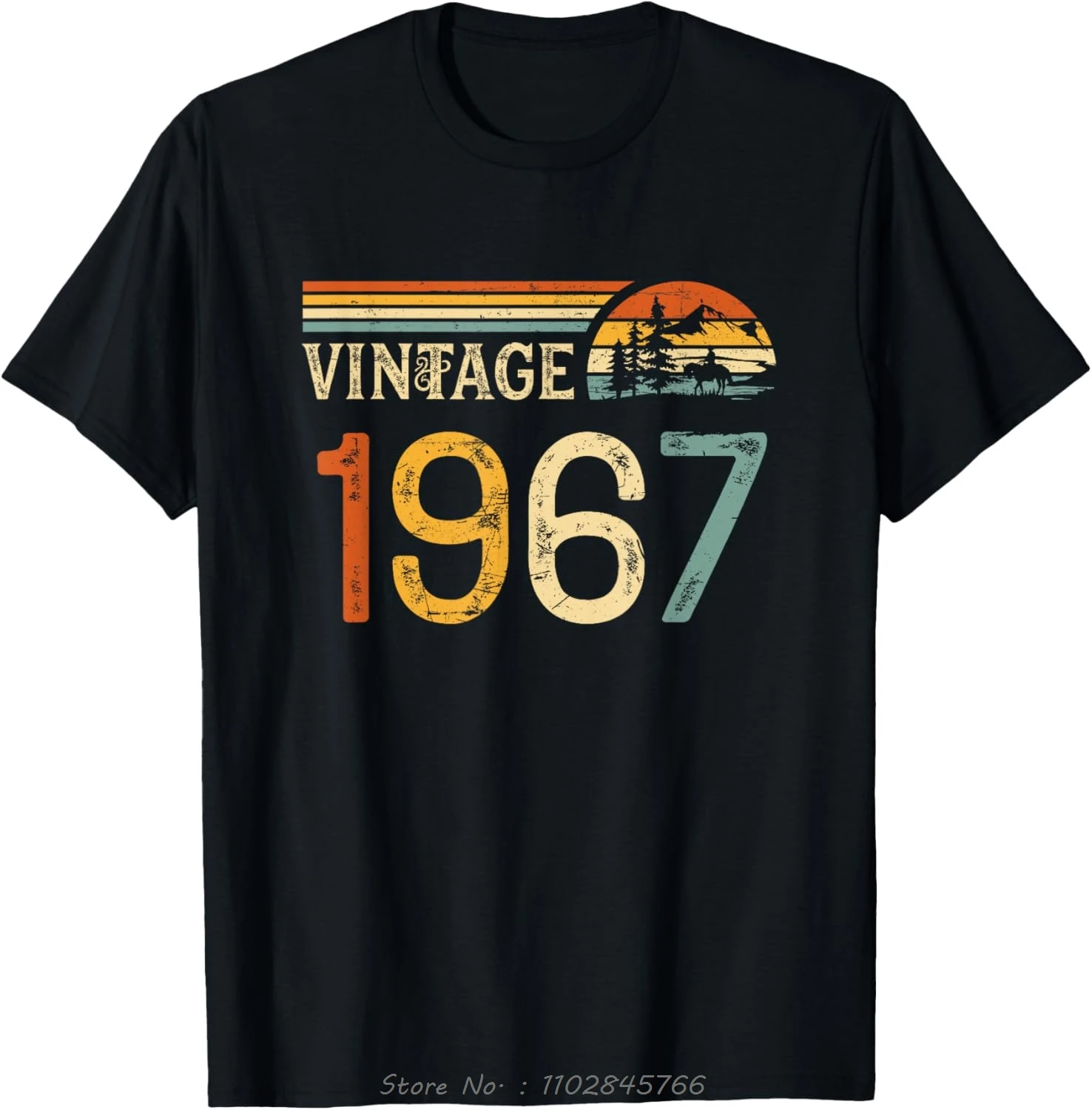 Vintage Men's Oversized Original Parts 1967 Cotton T-Shirt - Cool & Funny Fitness Design
