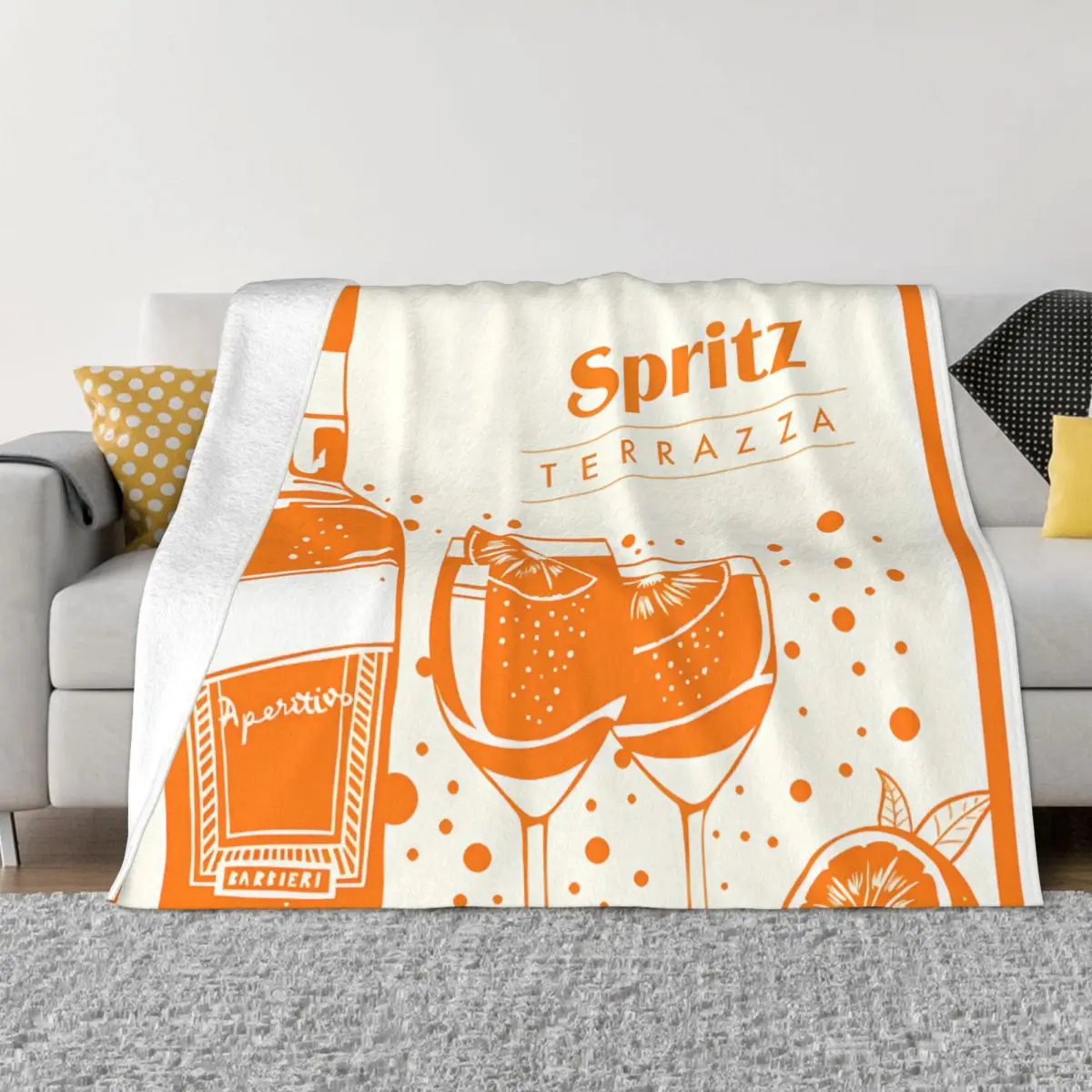 Drink Aperol Spritz Coperte Calde Portatili Per Il Viaggio Della Biancheria Da Letto