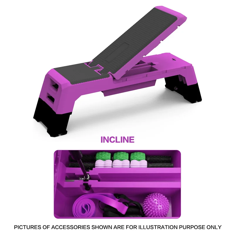 Platform Exercise Stretching Home Gym Workout Fitness Step Weight Bench