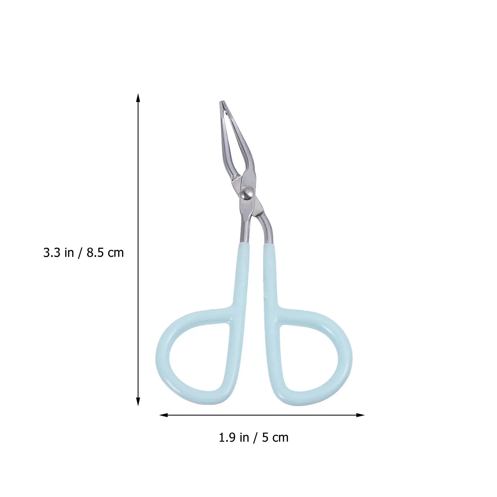 6Pcs 스테인레스 스틸 눈썹 클립 가위 핀셋 전문 메이크업 뷰티를위한 작은 휴대용 정밀 플랫 스트레이트 팁