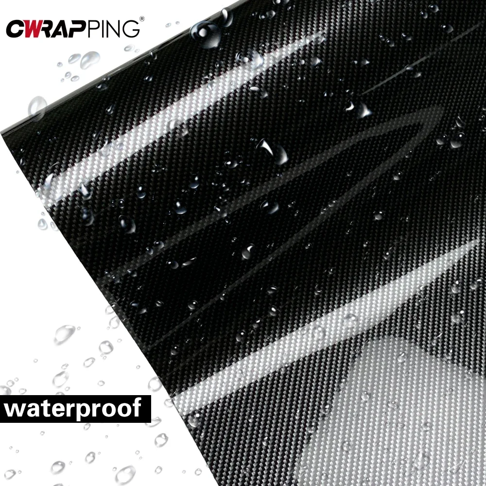 Carbon Fiber Car Vinyl Wrap Waterproof Self Adhesive Stickers Motorcycle Laptop Phone for Car Accessories Matte Glossy Black