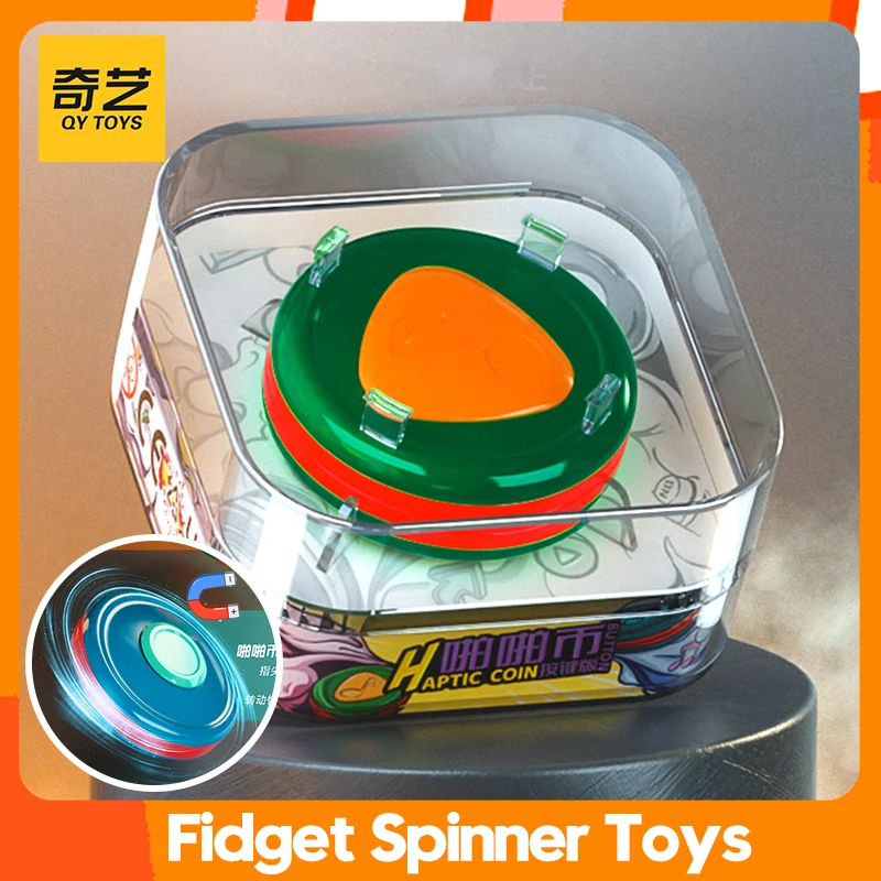 

Qiyi Pop Coin pocket toy EDC fidget spinner push ppb finger Adult children decompression edc