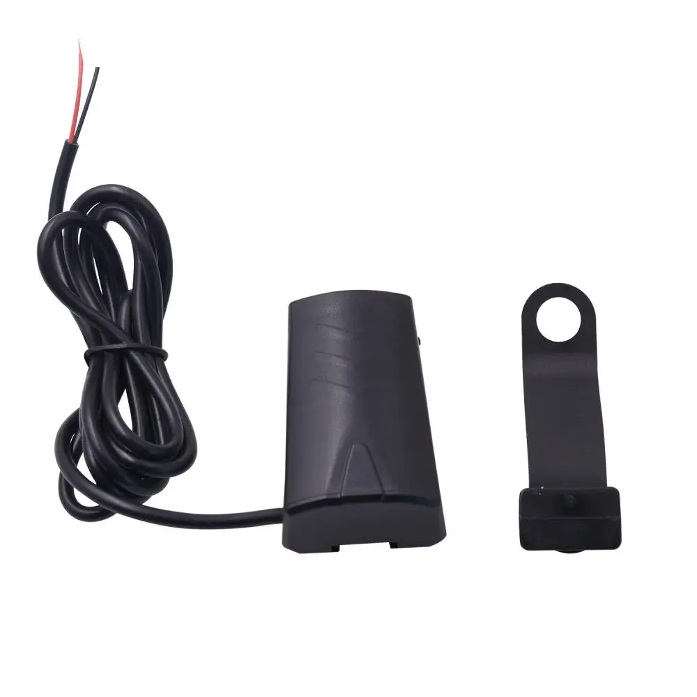 오토바이 전기 자동차 방수 휴대폰 USB 충전기, 표시등 포함, 오토바이 전자 액세서리