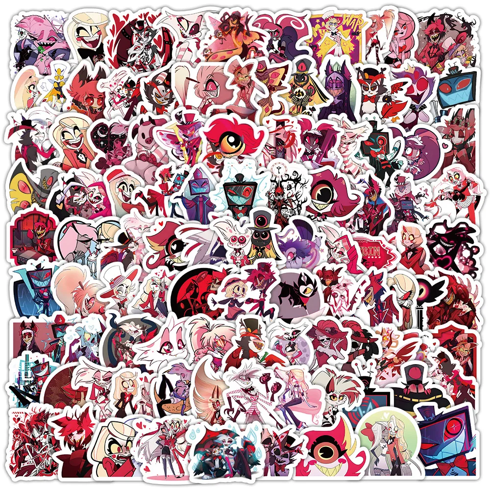 10/50/100PCS Cartoon Animation Hazbin-Hotel Aufkleber Telefon Fall Helm Gitarre Kühlschrank Laptop Hell Inn Aufkleber Großhandel