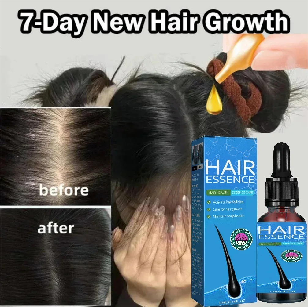 Hair Growth Serum 7 Days Fast Regrowth Essential Capsule Anti Hair loss Baldness Repair Damaged Scalp Treatment For Women Men