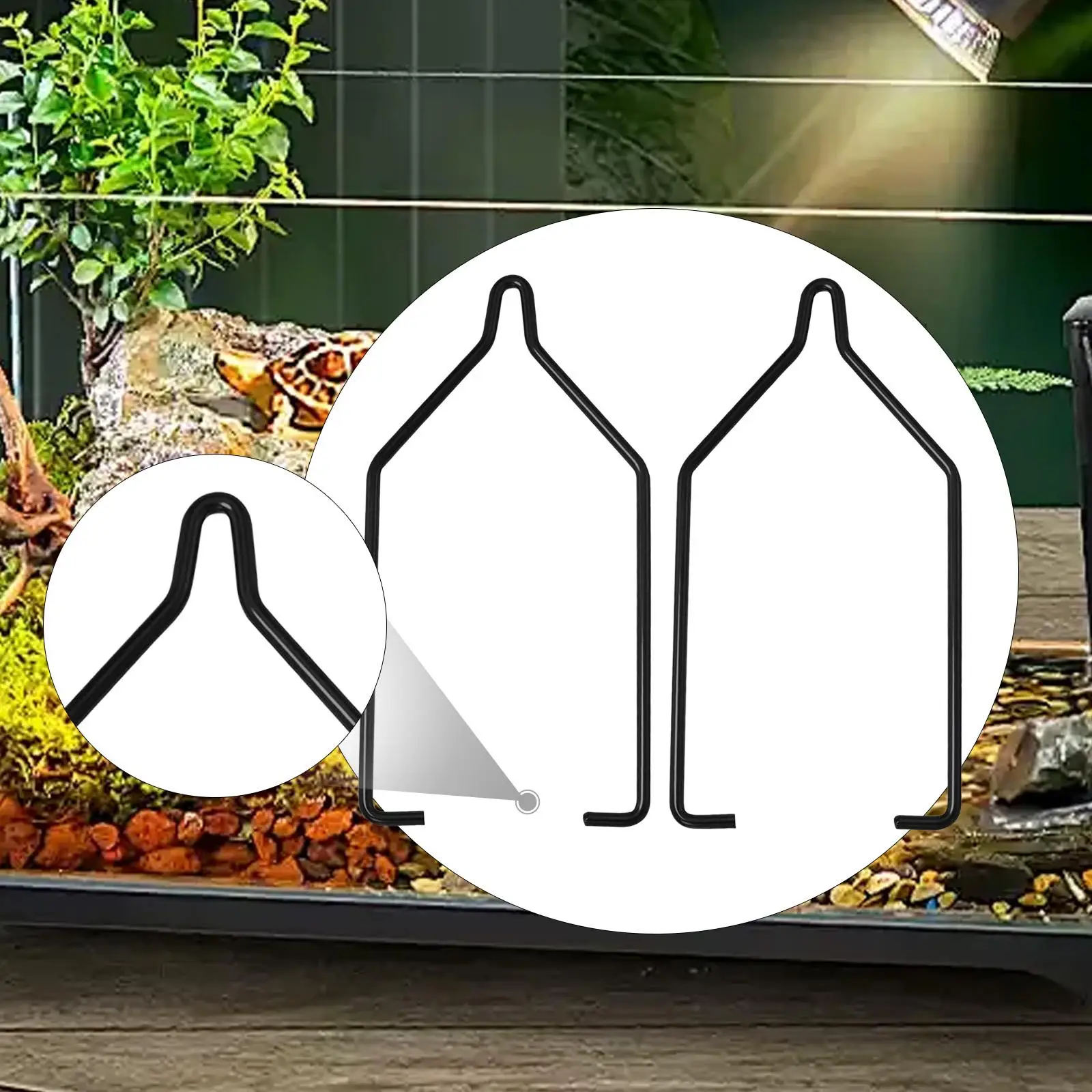 Reptile Lampshade Fixing Clip Fixture Dome Bracket Hanging Metal Reptile Dual Lamp Stand Lamp Hanger Holder Lamp Clip Hook