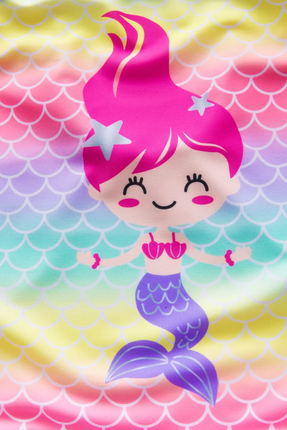 여아용 컬러풀 그라데이션 프린트 원피스 수영복, 어린이 수영복, 2024 신상