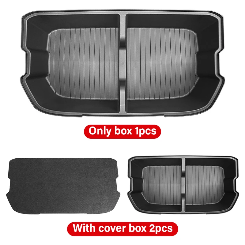 For Tesla Model Y 2021 2022 2023 2024 Front Trunk Storage Box Tray Luggage  Box Pad TPE Waterproof Accessories