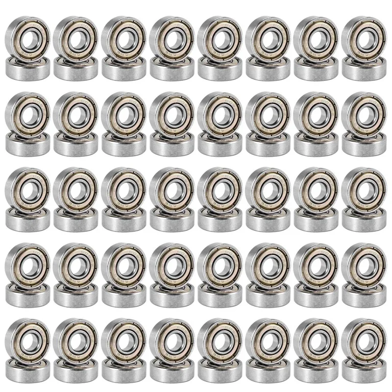 

NEW-80Pcs 608ZZ Bearing 8X22X7 Mm ABEC-5 Skate Stroller Miniature 608 ZZ Ball Bearings 608Z 608 2Z Bearing