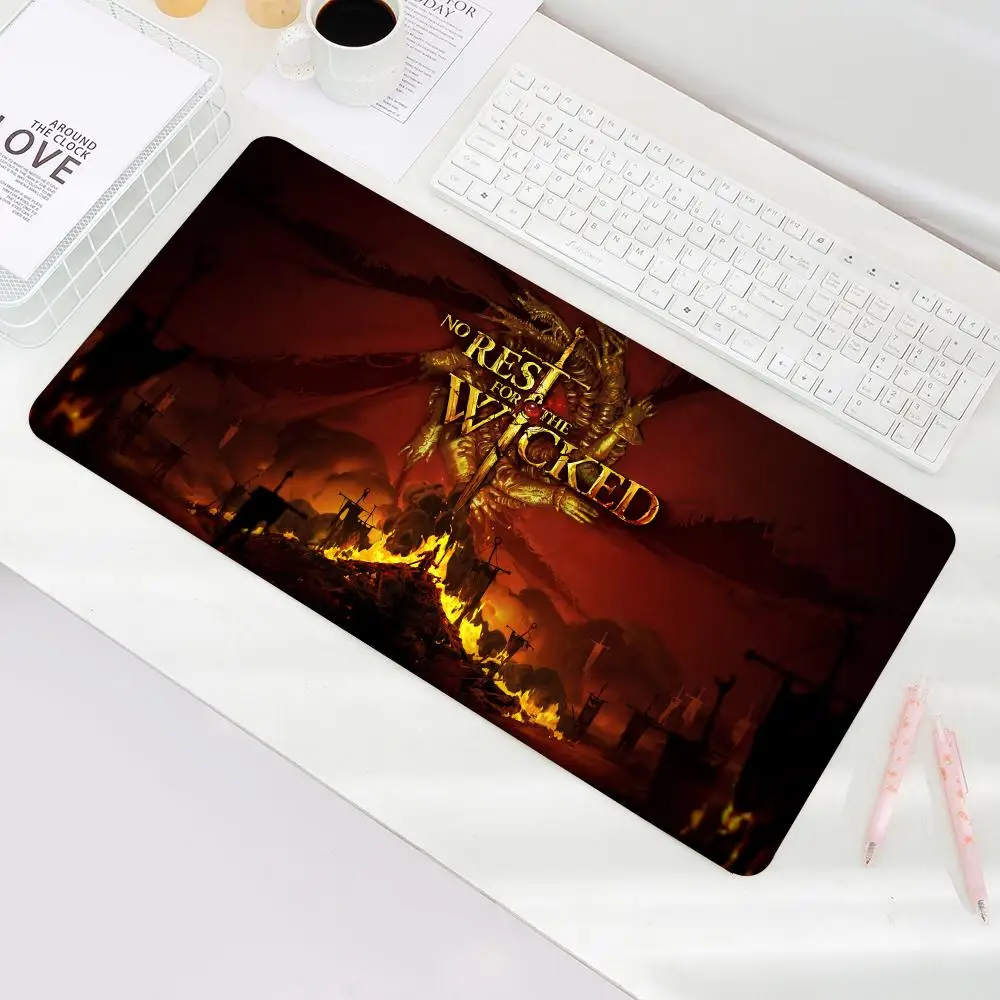 

Popular role-playing adventure game No Rest for the Wicked Mouse Pad Non-Slip Rubber Edge locking mousepads escritorio Game play mats for notebook PC keyboard computer