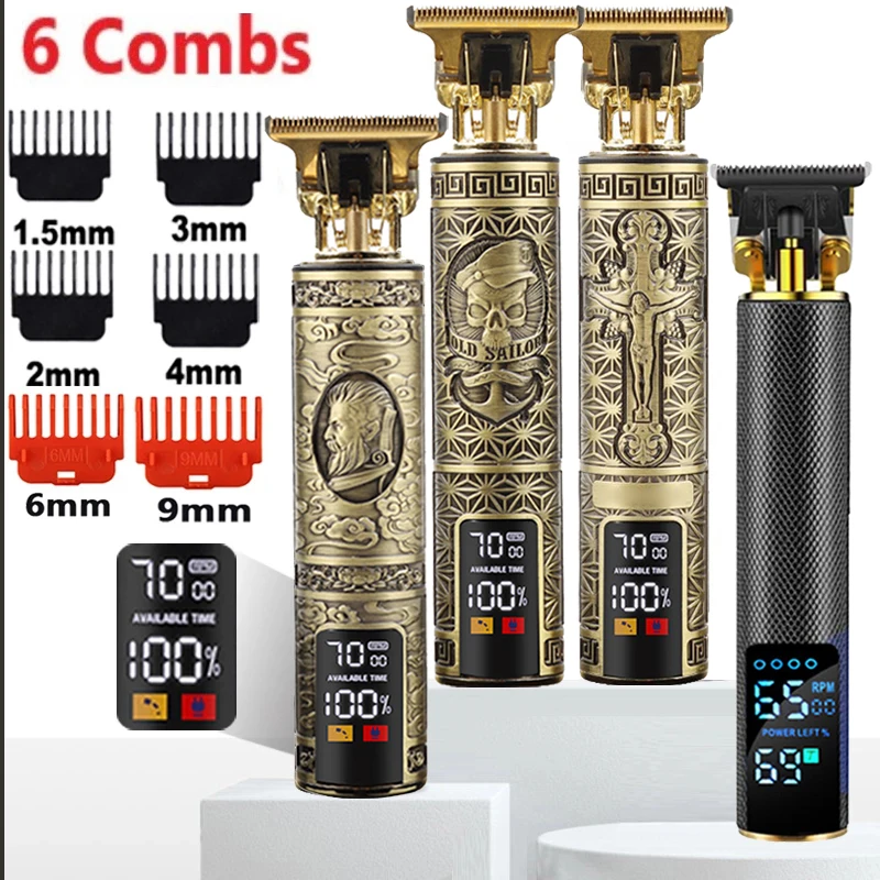 T9 Hair Trimmer Barber Hair Clipper Cordless Cutting Machine Beard Trimmer Shaving Machine Electric Razor Men Shaver hair clipper electric shaver hair trimmer