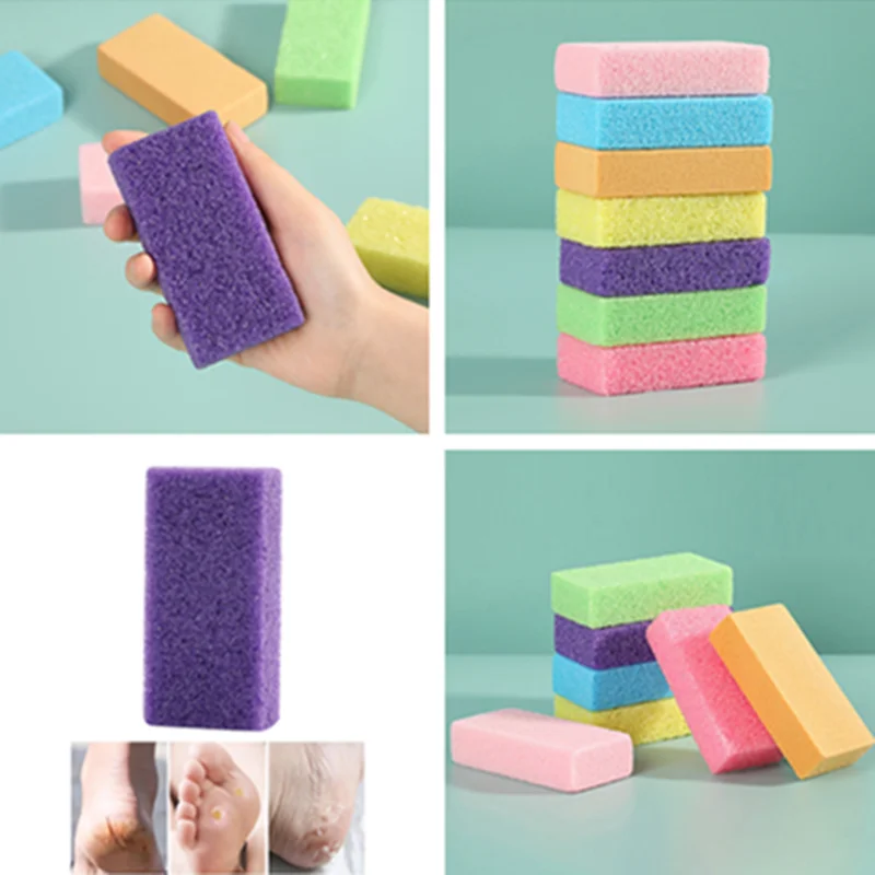 1pcs Double-sided Pedicure Pumice Stone Scraper Exfoliator Foot File Dead Hard Rough Dry Skin Callus Remover Manual Foot Grinder
