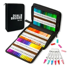 Watercolor Brush Pen Copic Markers 120 Colored Dual Tip Art Markers Felt Tip Pens Sketchbooks For Drawing Stationery Supplies