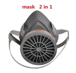 Enhanced Protective Mask with Activated Carbon Filter for Smoke and Chemical Safety (B - Mask - 2in1)