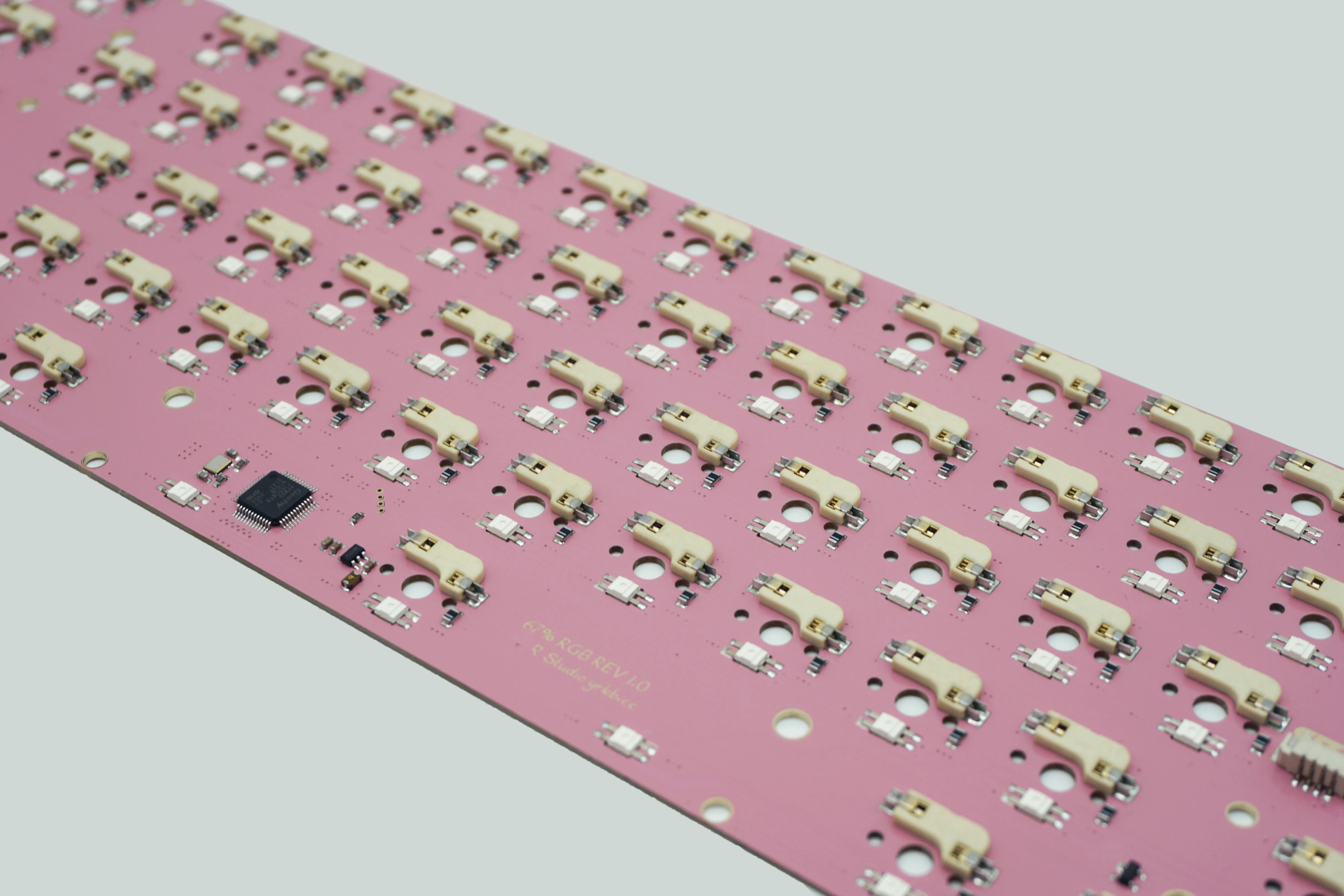 keebox pwb swap quente personalizado teclado layout rgb pcb para lite suporte via